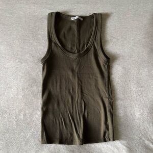 Zara Army Green Tank Top